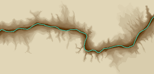 A PNG of a pixellated Nile Valley Flooding