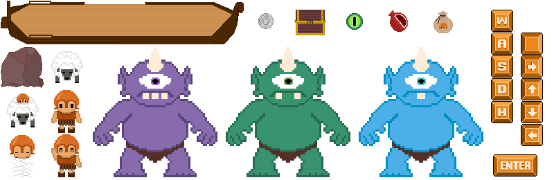 A PNG of Polyphemus assets.